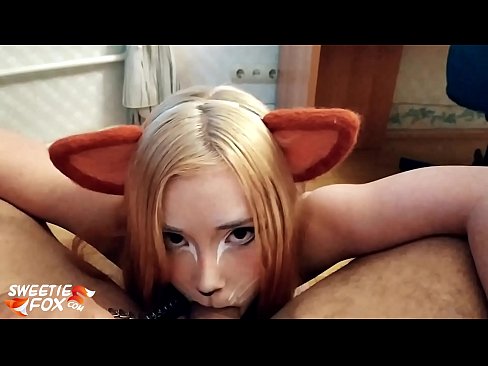 ❤️ Кицунэ глытае член і канчае ў рот Порна відэа у нас be.pornobot.ru